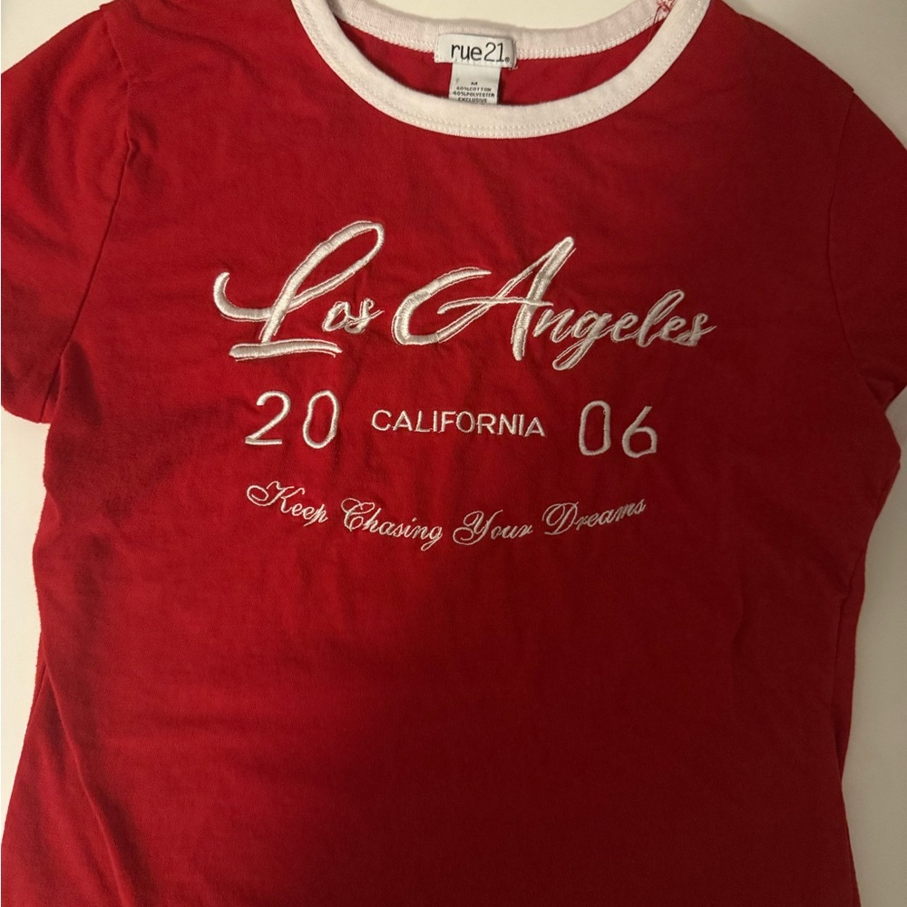 Rue21 Red California Graphic Tee